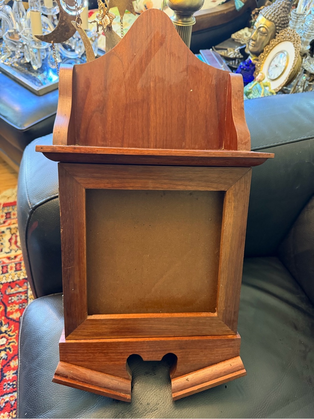 Antique/vintage Solid Wood Tithing Wall Hanging Box Display Shelf, Rare Find!